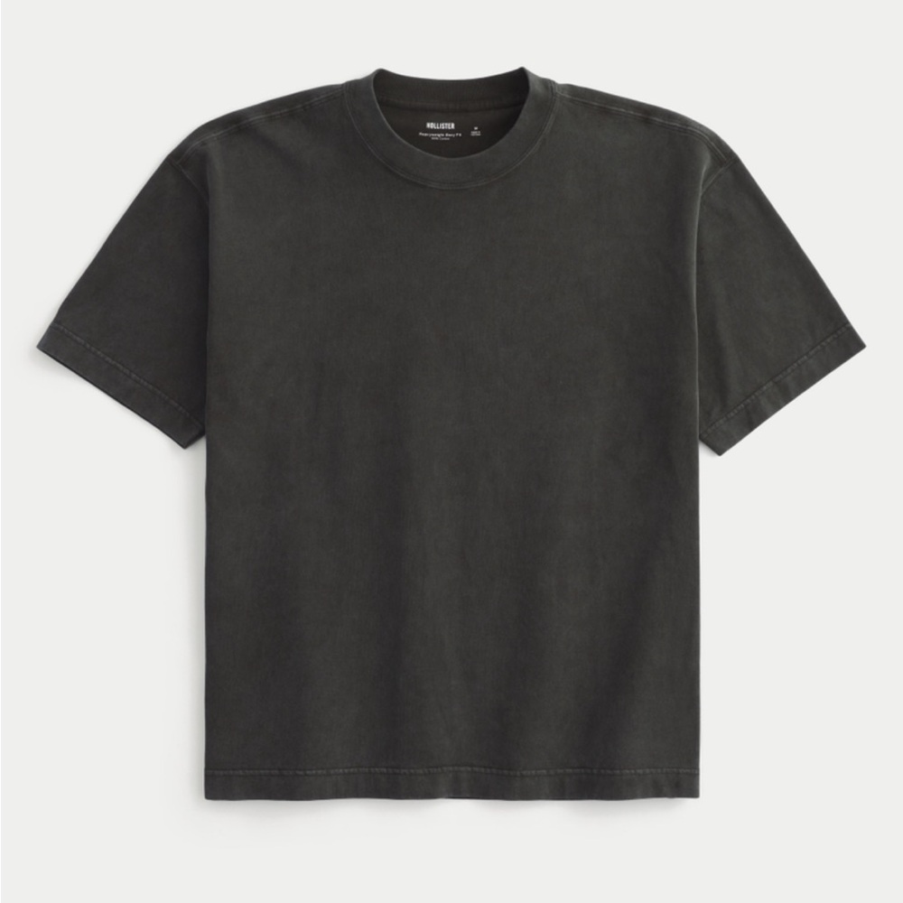 Hollister NAVY Heavyweight Boxy Fit Tee